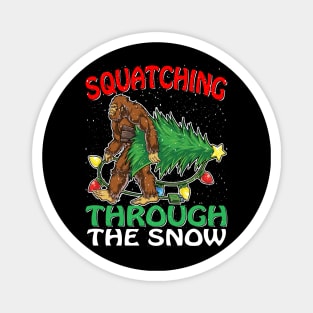 Sasquatch Christmas Squatching Bigfoot Xmas Tree Light Magnet